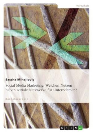 Cover of the book Social Media Marketing: Welchen Nutzen haben soziale Netzwerke für Unternehmen? by Christian Fritsch