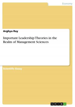 Cover of the book Important Leadership Theories in the Realm of Management Sciences by Bettina Samhaber