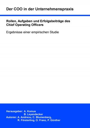 Cover of the book Der COO in der Unternehmenspraxis by M.C. John