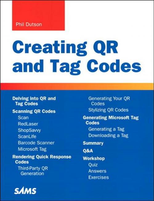 Cover of the book Creating QR and Tag Codes by Phillip Dutson, Pearson Education