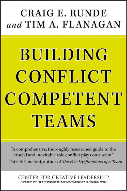 Cover of the book Building Conflict Competent Teams by Craig E. Runde, Tim A. Flanagan, Wiley