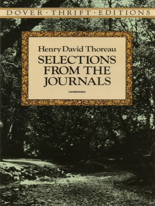 Cover of the book Selections from the Journals by Henry David Thoreau, Dover Publications