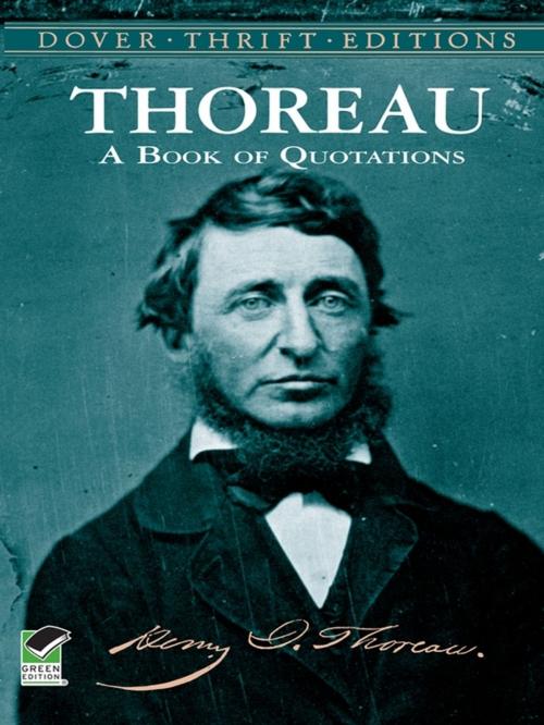 Cover of the book Thoreau's Book of Quotations by Henry David Thoreau, Dover Publications