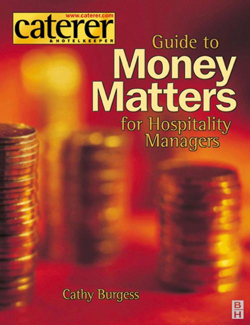 Cover of the book Money Matters for Hospitality Managers by Cathy Burgess, Taylor and Francis