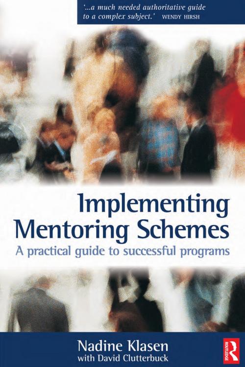 Cover of the book Implementing Mentoring Schemes by Nadine Klasen, David Clutterbuck, Taylor and Francis