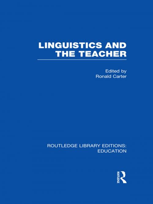 Cover of the book Linguistics and the Teacher by , Taylor and Francis