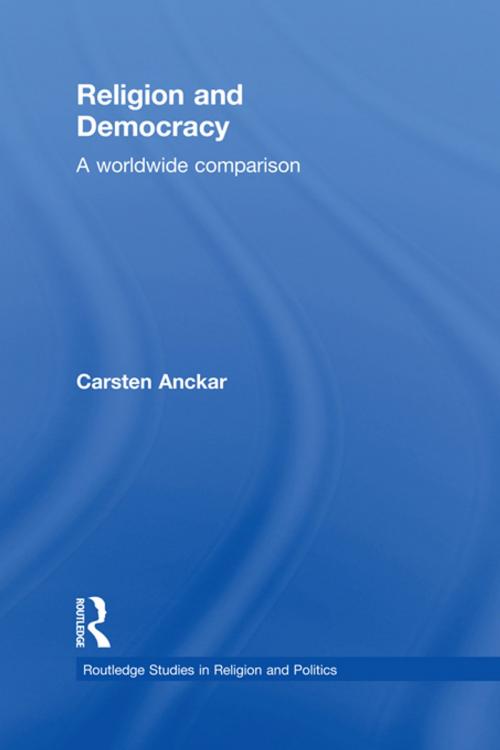 Cover of the book Religion and Democracy by Carsten Anckar, Taylor and Francis