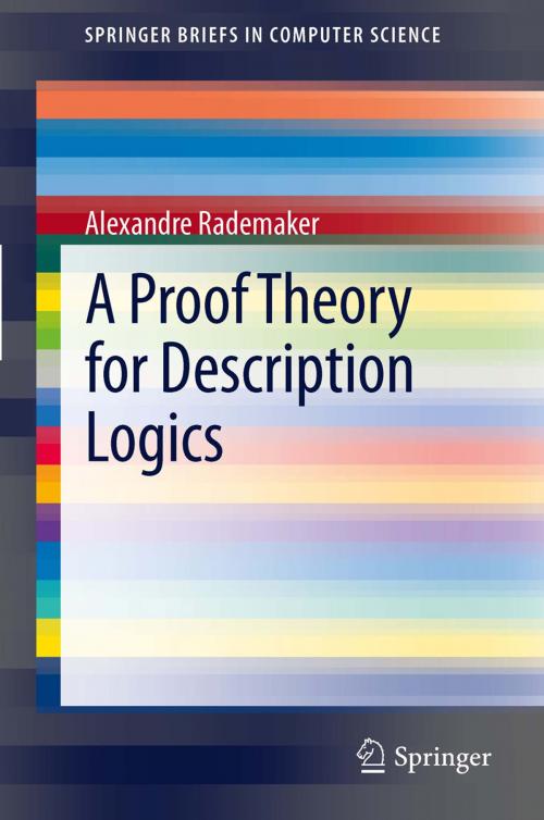 Cover of the book A Proof Theory for Description Logics by Alexandre Rademaker, Springer London