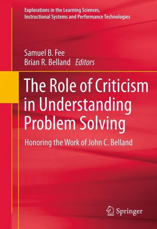 Cover of the book The Role of Criticism in Understanding Problem Solving by , Springer New York