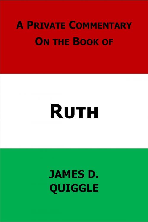 Cover of the book A Private Commentary on the Bible: Ruth by James D. Quiggle, James D. Quiggle