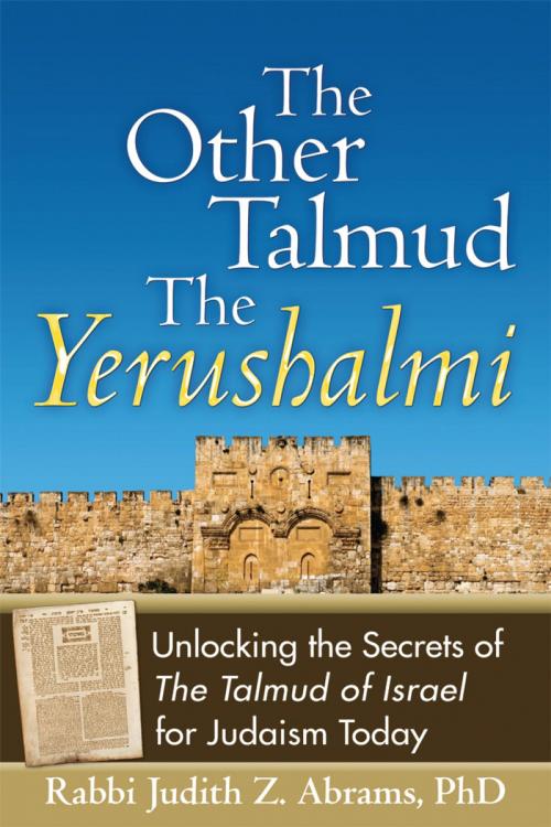 Cover of the book The Other TalmudThe Yerushalmi: Unlocking the Secrets of The Talmud of Israel for Judaism Today by Rabbi Judith Z. Abrams, Jewish Lights Publishing