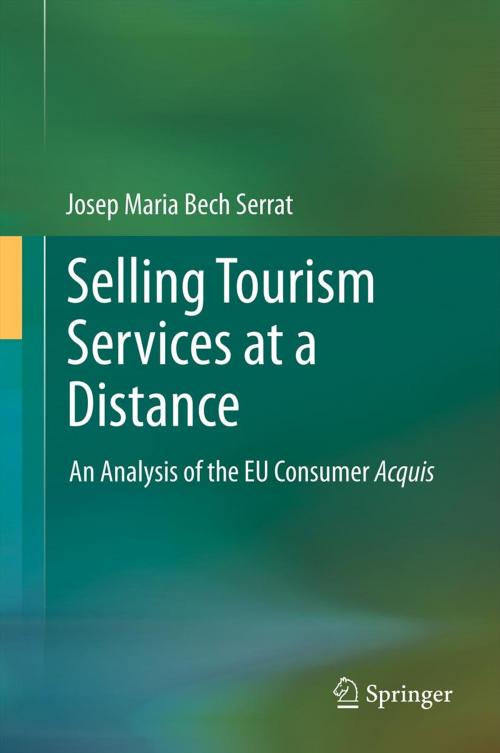 Cover of the book Selling Tourism Services at a Distance by Josep Maria Bech Serrat, Springer Berlin Heidelberg