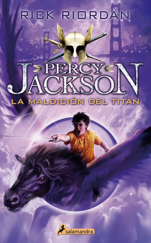 Cover of the book La maldición del titán by Rick Riordan, Ediciones Salamandra