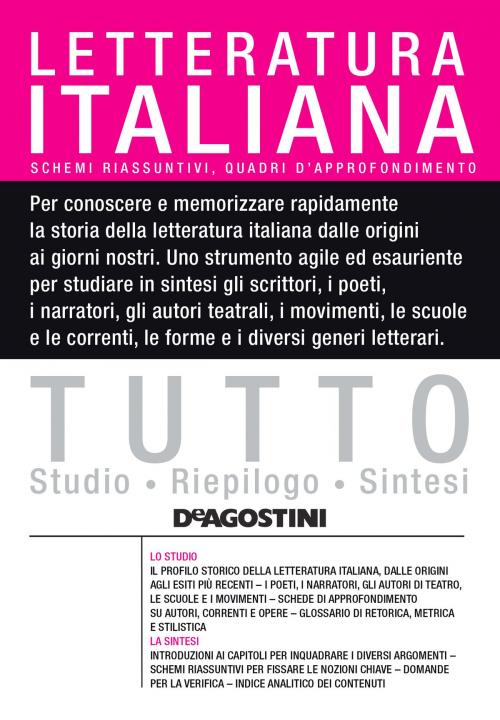 Cover of the book TUTTO - Letteratura italiana by Aa. Vv., De Agostini