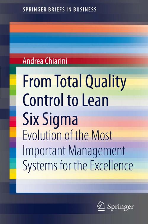 Cover of the book From Total Quality Control to Lean Six Sigma by Andrea Chiarini, Springer Milan