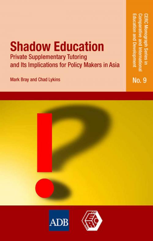 Cover of the book Shadow Education by Mark Bray, Chad Lykins, Asian Development Bank