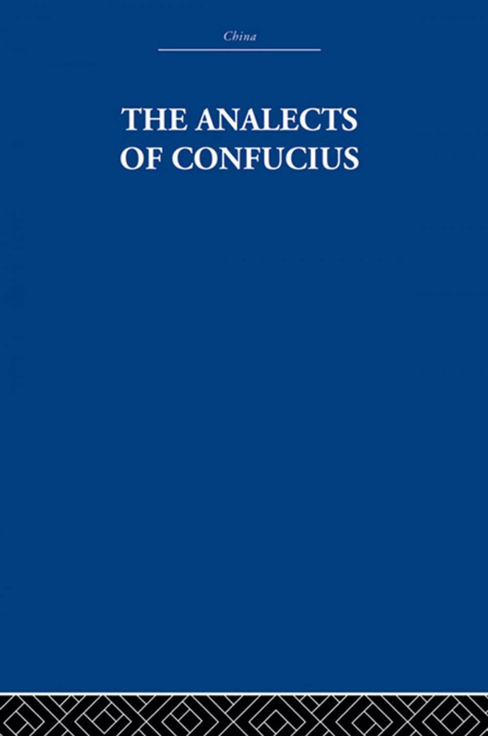 Big bigCover of The Analects of Confucius