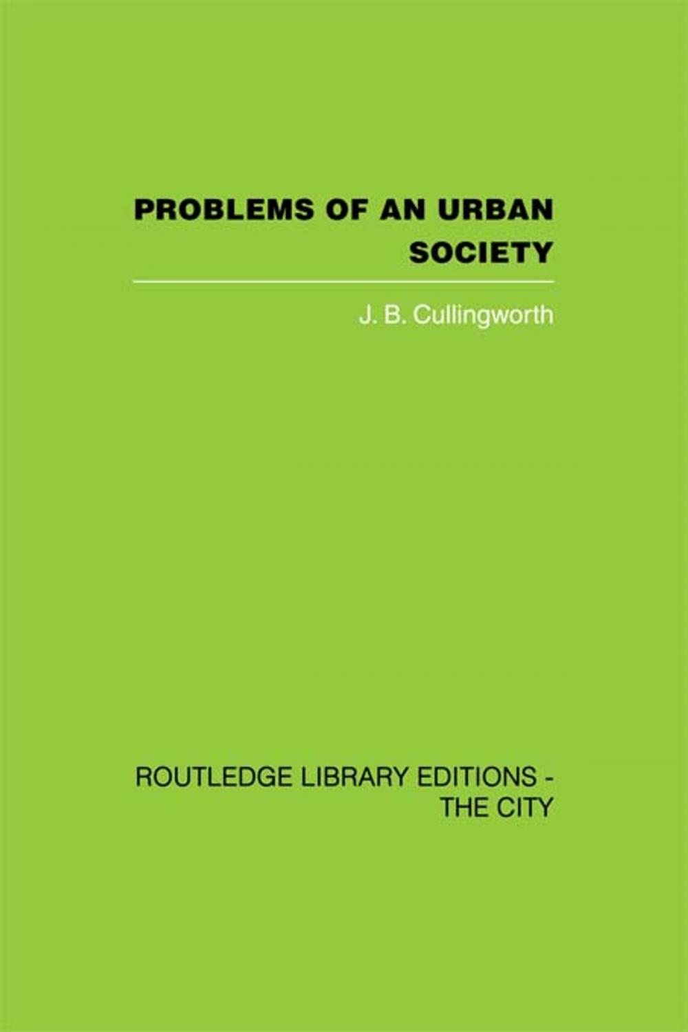 Big bigCover of Problems of an Urban Society