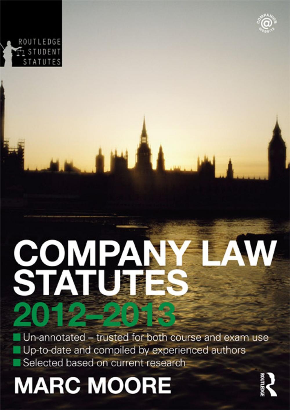 Big bigCover of Company Law Statutes 2012-2013