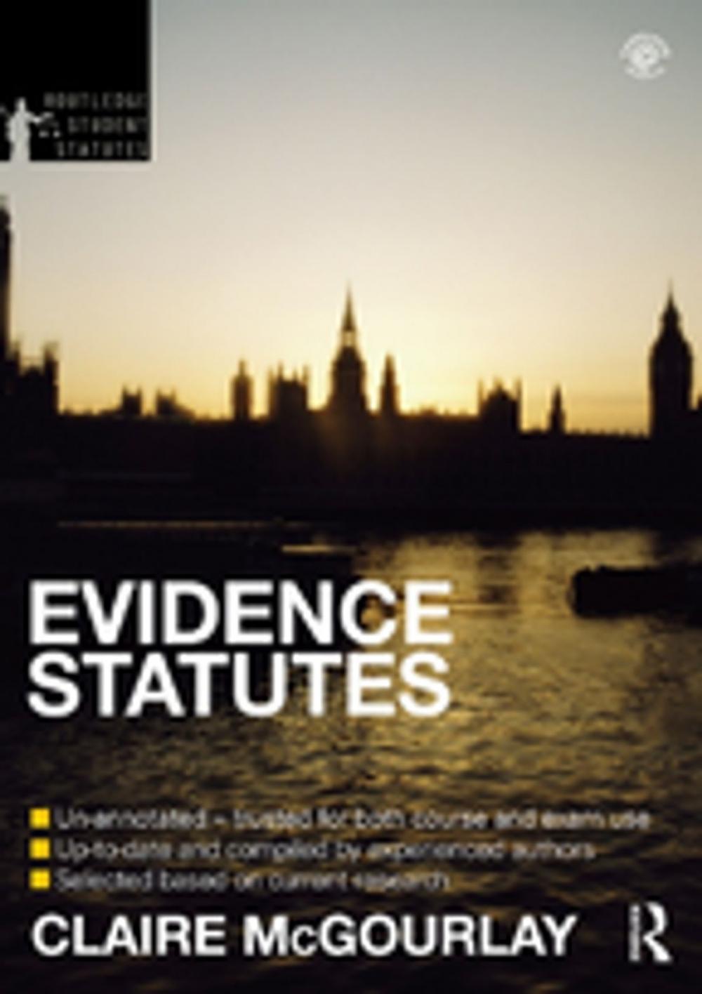 Big bigCover of Evidence Statutes 2012-2013