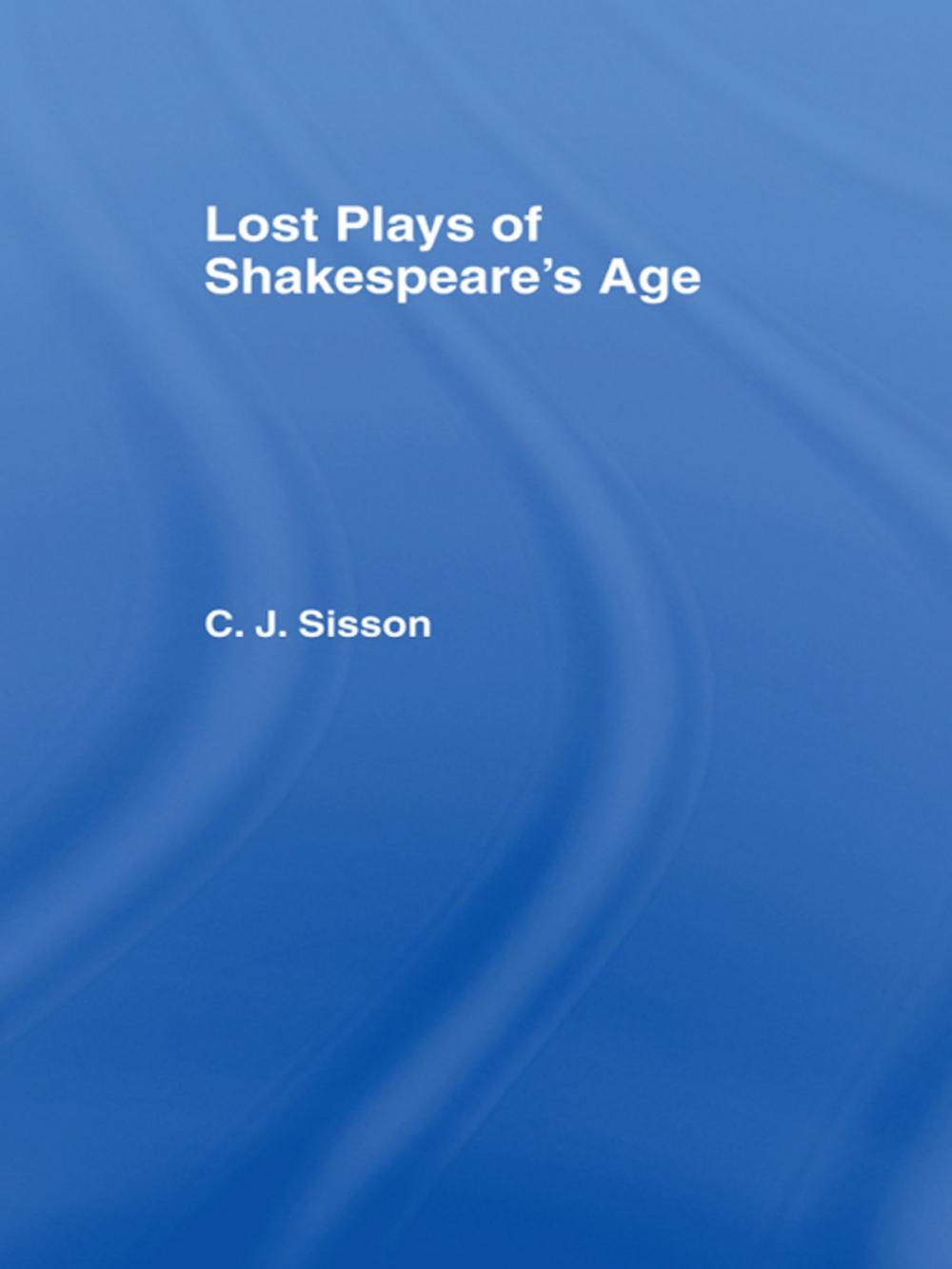Big bigCover of Lost Plays of Shakespeare S a Cb