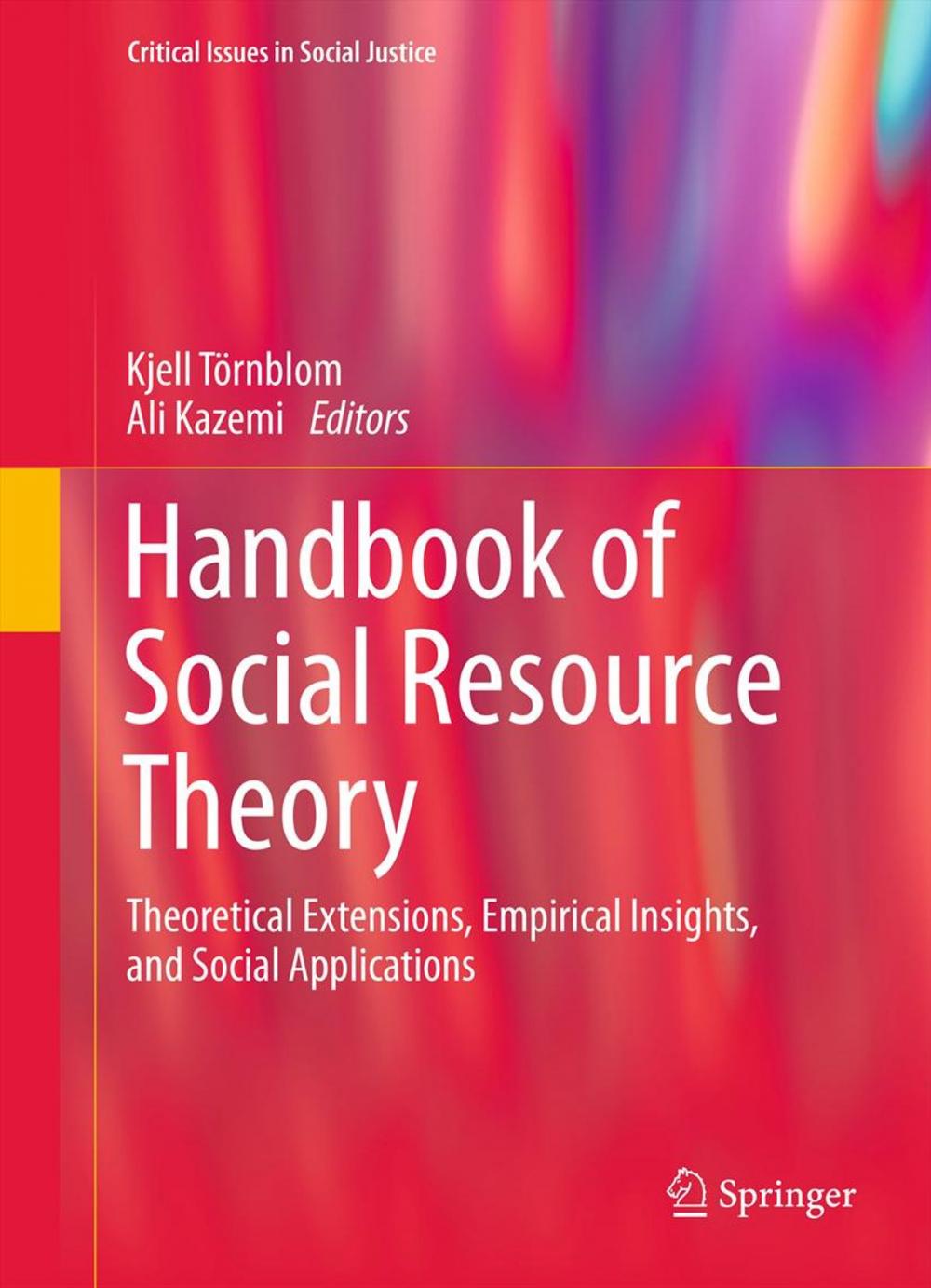 Big bigCover of Handbook of Social Resource Theory