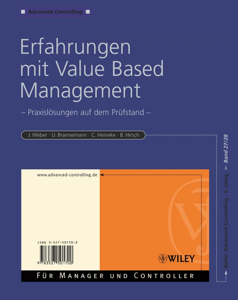 Big bigCover of Erfahrungen mit Value Based Management