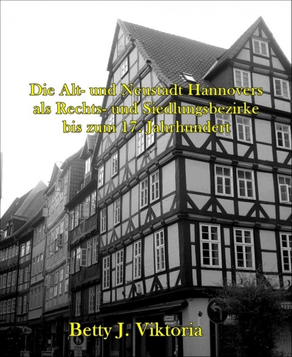 Big bigCover of Die Alt- und Neustadt Hannovers als Rechts- und Siedlungsbezirke bis zum 17. Jahrhundert
