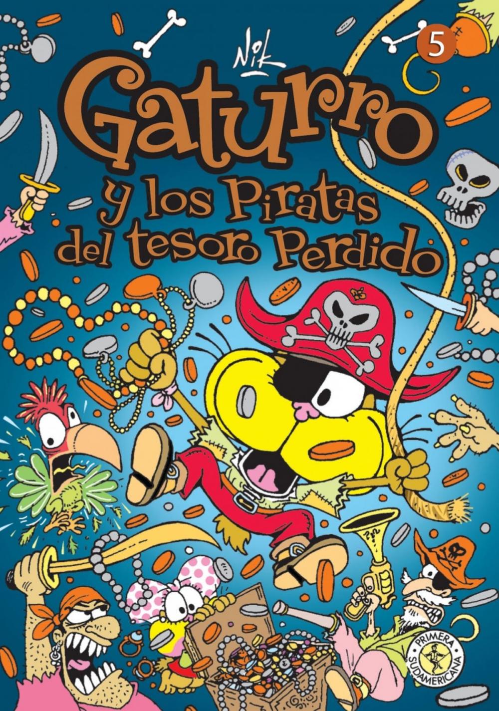 Big bigCover of Gaturro 5. Gaturro y los piratas del tesoro perdido (Fixed Layout)