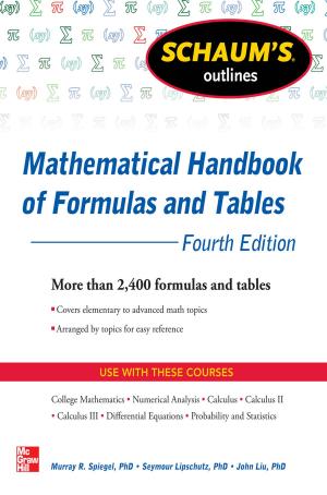 Book cover of Schaum's Outline of Mathematical Handbook of Formulas and Tables, 4th Edition