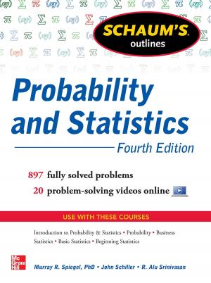 Book cover of Schaum's Outline of Probability and Statistics, 4th Edition