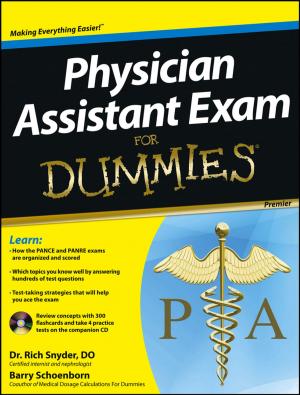 Cover of the book Physician Assistant Exam For Dummies by Daniel W. Rasmus, Rob Salkowitz