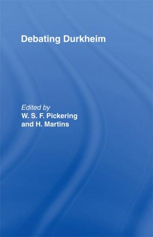 Cover of the book Debating Durkheim by Antonio F Jiménez Jiménez