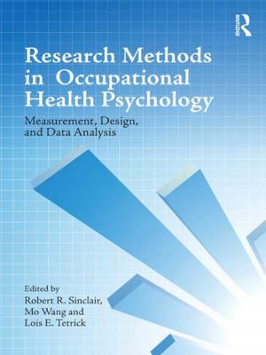 Cover of the book Research Methods in Occupational Health Psychology by Robert A Lewis, Marvin B Sussman