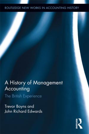 Cover of the book A History of Management Accounting by Ulrike Schmidt, Janet Treasure, June Alexander