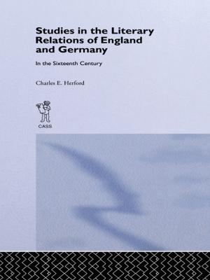 Cover of the book Studies in the Literary Relations of England and Germany in the Sixteenth Century by 