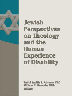 Book cover of Jewish Perspectives on Theology and the Human Experience of Disability