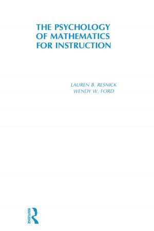 Cover of the book Psychology of Mathematics for Instruction by DavidWyn Jones