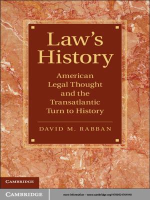 Cover of the book Law’s History by Dr Cathie Carmichael