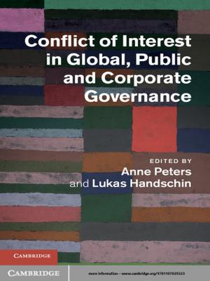 Cover of the book Conflict of Interest in Global, Public and Corporate Governance by Richard E. Wener