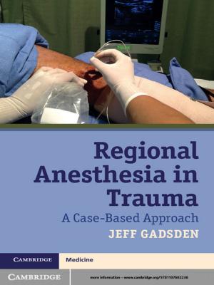 Cover of the book Regional Anesthesia in Trauma by Paul Bamberg, Shlomo Sternberg