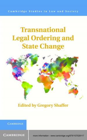Cover of the book Transnational Legal Ordering and State Change by Joanna Cook