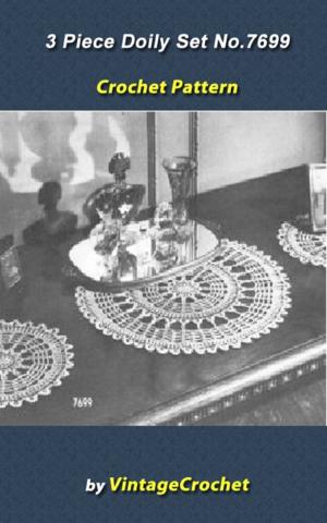 Cover of 3 Piece Doily Set Vintage Crochet Pattern eBook
