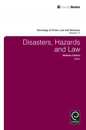 Cover of the book Disasters, Hazards and Law by Zhenhua Chen, Kingsley E. Haynes