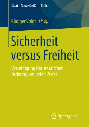 Cover of the book Sicherheit versus Freiheit by Katrin Kaufmann