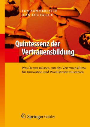 Cover of the book Quintessenz der Vertrauensbildung by Klaus Franz