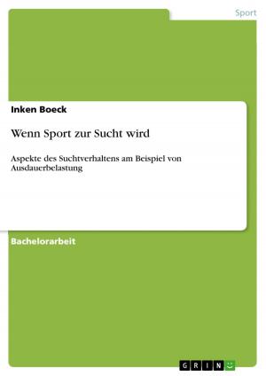 Cover of the book Wenn Sport zur Sucht wird by Sofie Sonnenstatter