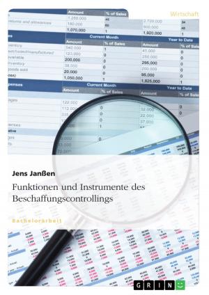 Cover of the book Funktionen und Instrumente des Beschaffungscontrollings by Sebastian Krüger