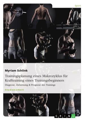 Cover of the book Trainingsplanung eines Makrozyklus für Krafttraining eines Trainingsbeginners by Kirsten von der Crone