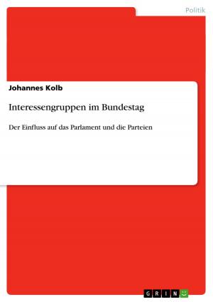 Cover of the book Interessengruppen im Bundestag by Natalie Zwiefka